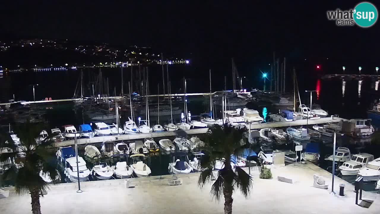 Camera en vivo Koper – puerto deportivo y paseo marítimo desde el Hotel Grand Koper