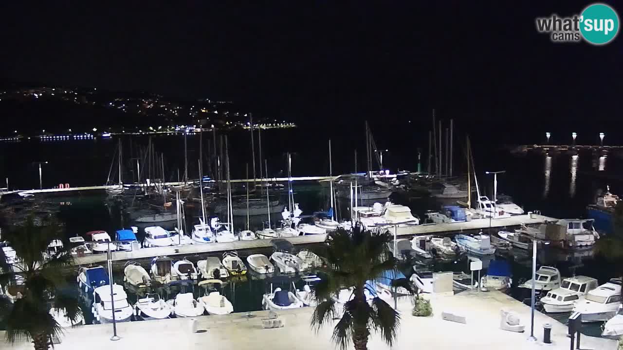 Camera en vivo Koper – puerto deportivo y paseo marítimo desde el Hotel Grand Koper