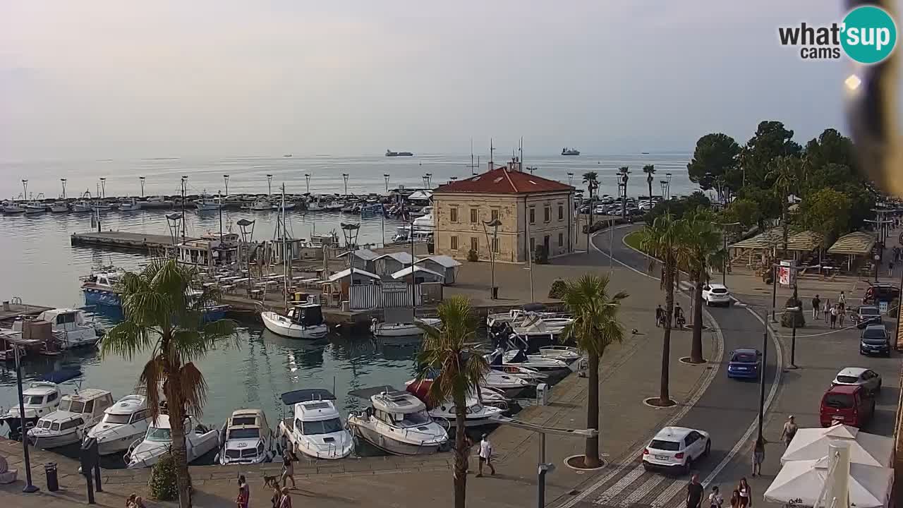 Web kamera Koper – marina i promenada – hotel Grand Koper