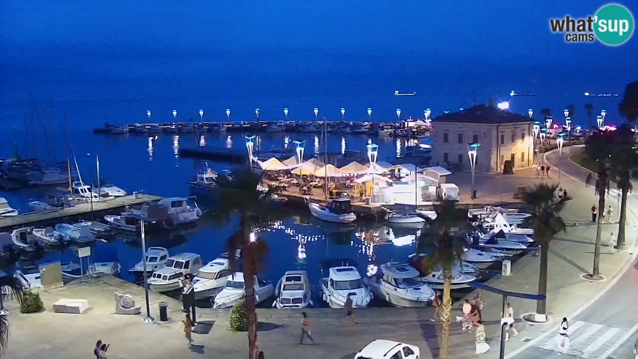 Web kamera Koper – marina i promenada – hotel Grand Koper