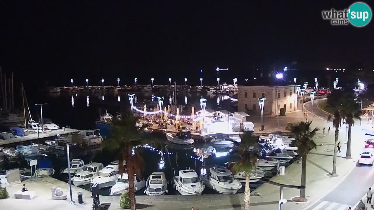 Camera en vivo Koper – puerto deportivo y paseo marítimo desde el Hotel Grand Koper
