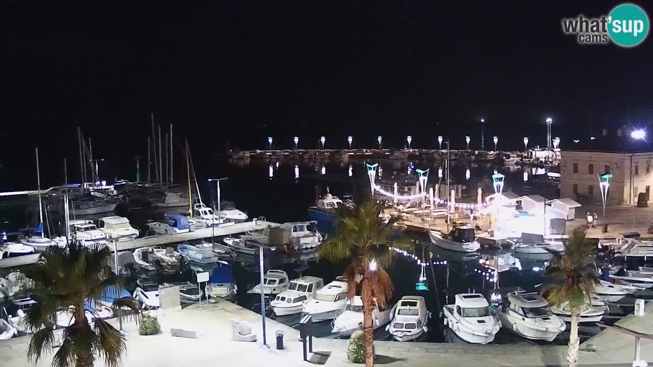 Camera en vivo Koper – puerto deportivo y paseo marítimo desde el Hotel Grand Koper