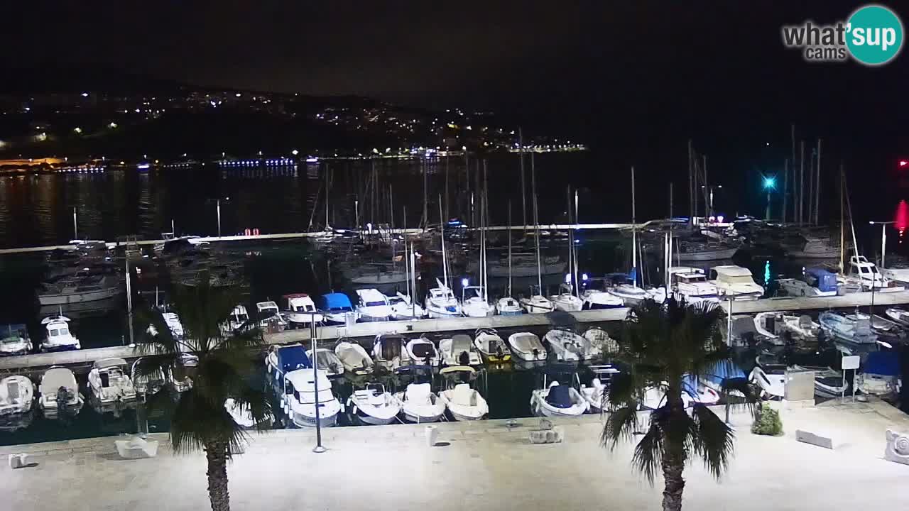 Spletna kamera Koper – Panorama na marino in promenado s Hotela Grand Koper