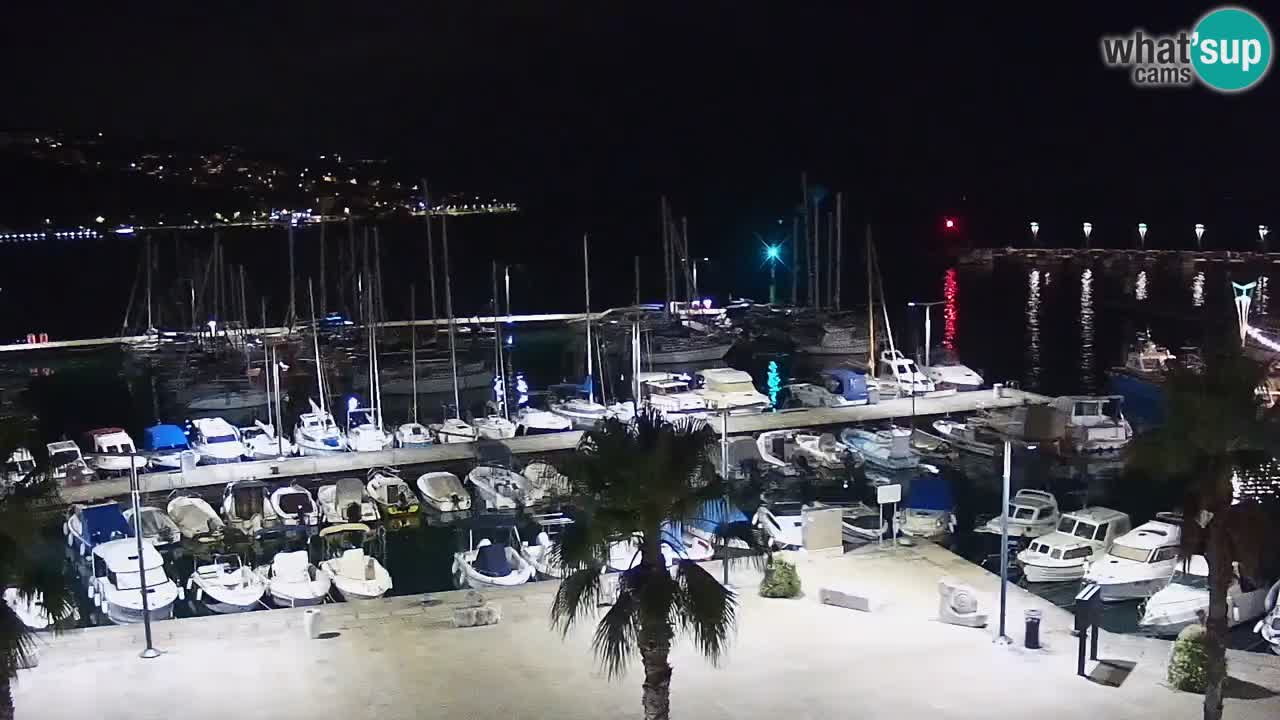 Camera en vivo Koper – puerto deportivo y paseo marítimo desde el Hotel Grand Koper
