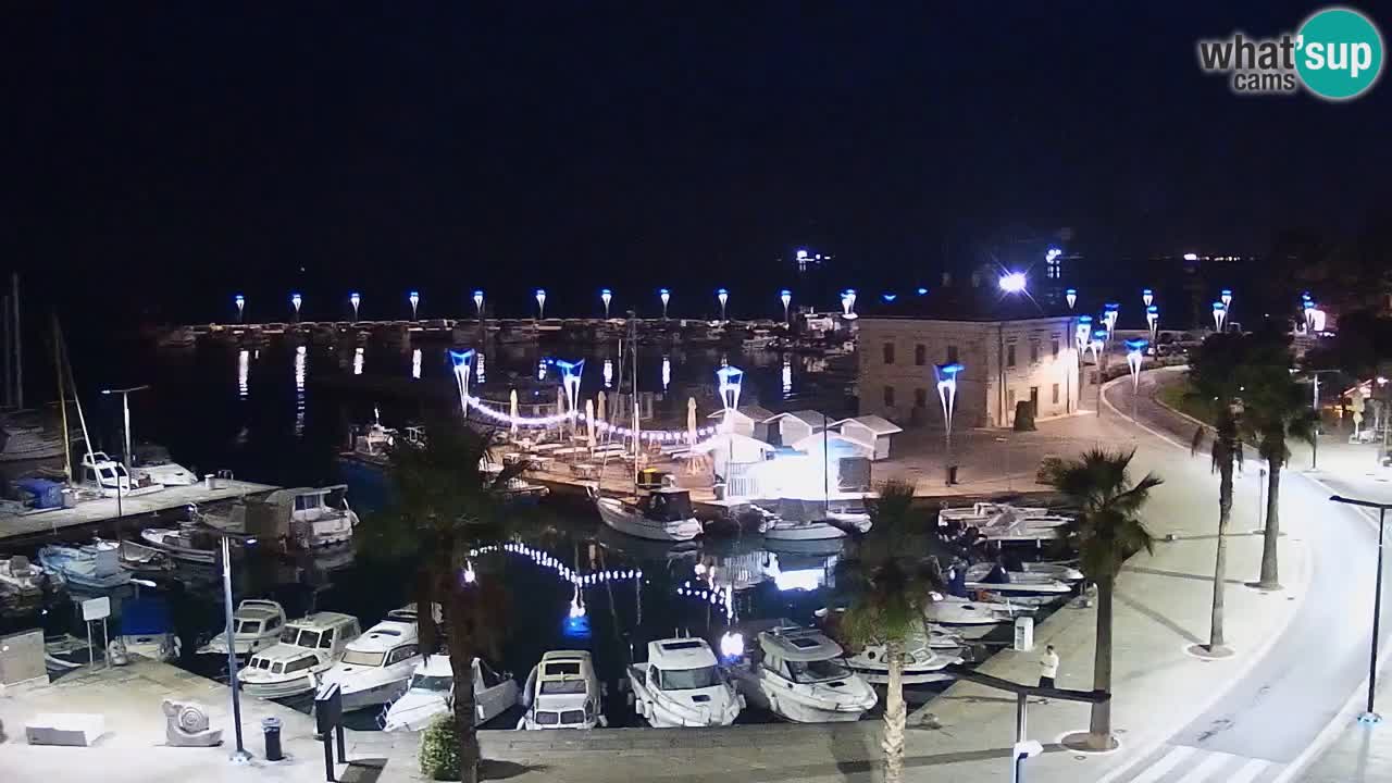 Camera en vivo Koper – puerto deportivo y paseo marítimo desde el Hotel Grand Koper