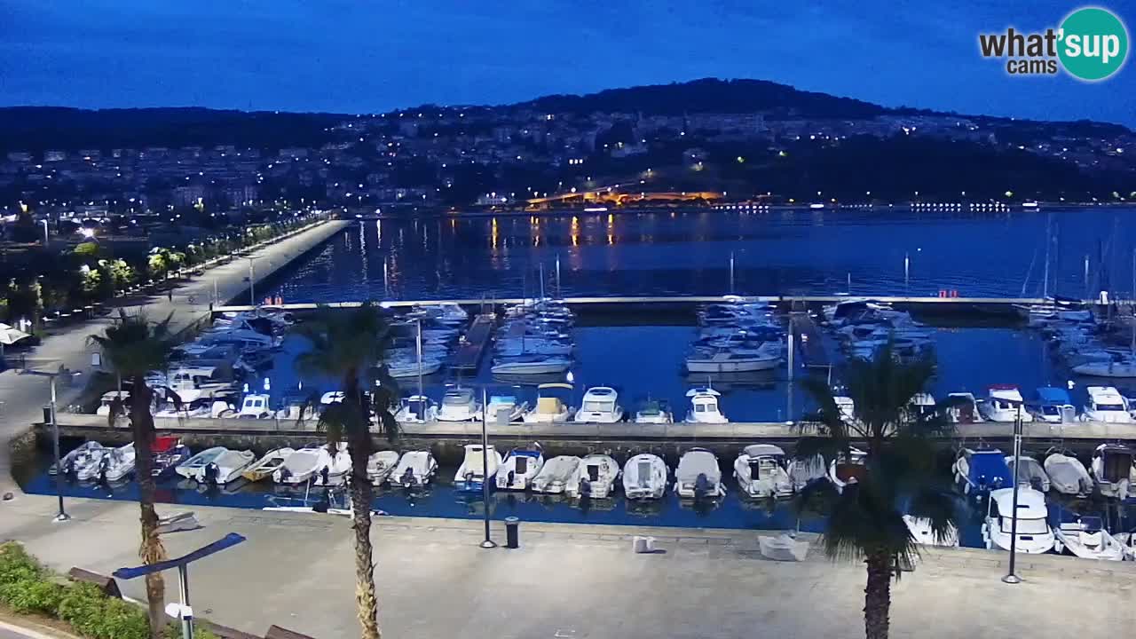 Webcam Capodistria – marina e lungo mare dall’Hotel Grand Koper