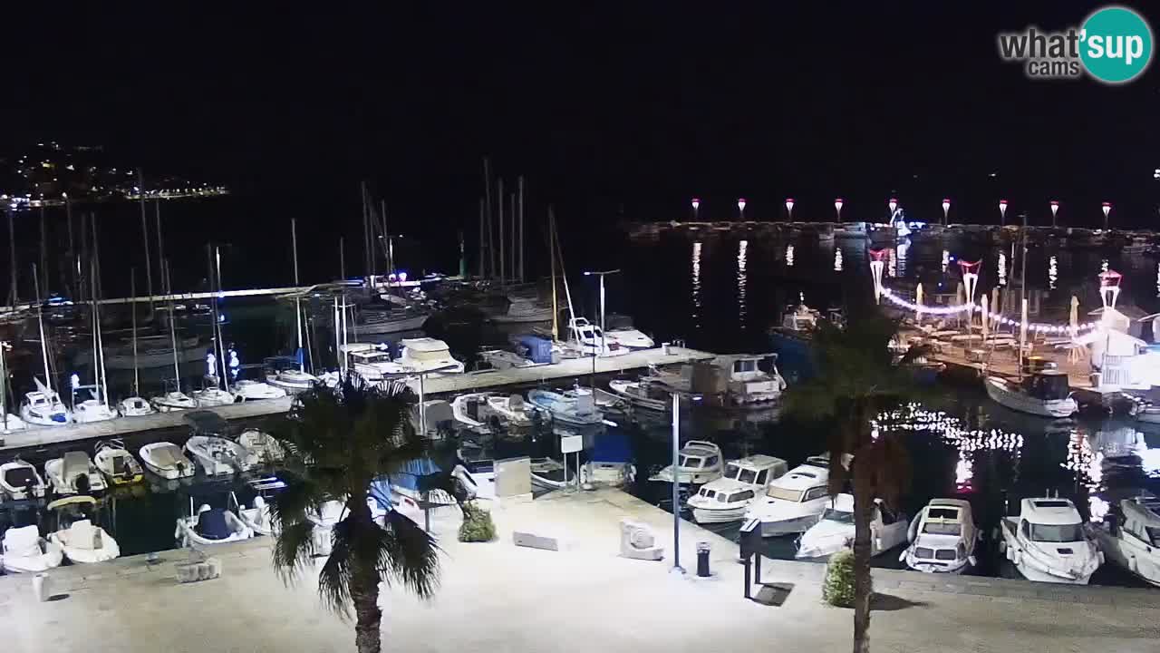 Spletna kamera Koper – Panorama na marino in promenado s Hotela Grand Koper