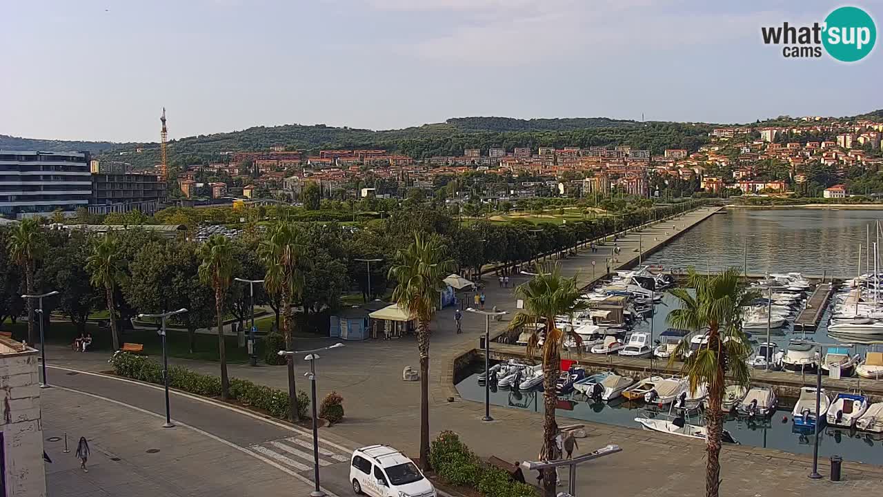 Web kamera Koper – marina i promenada – hotel Grand Koper