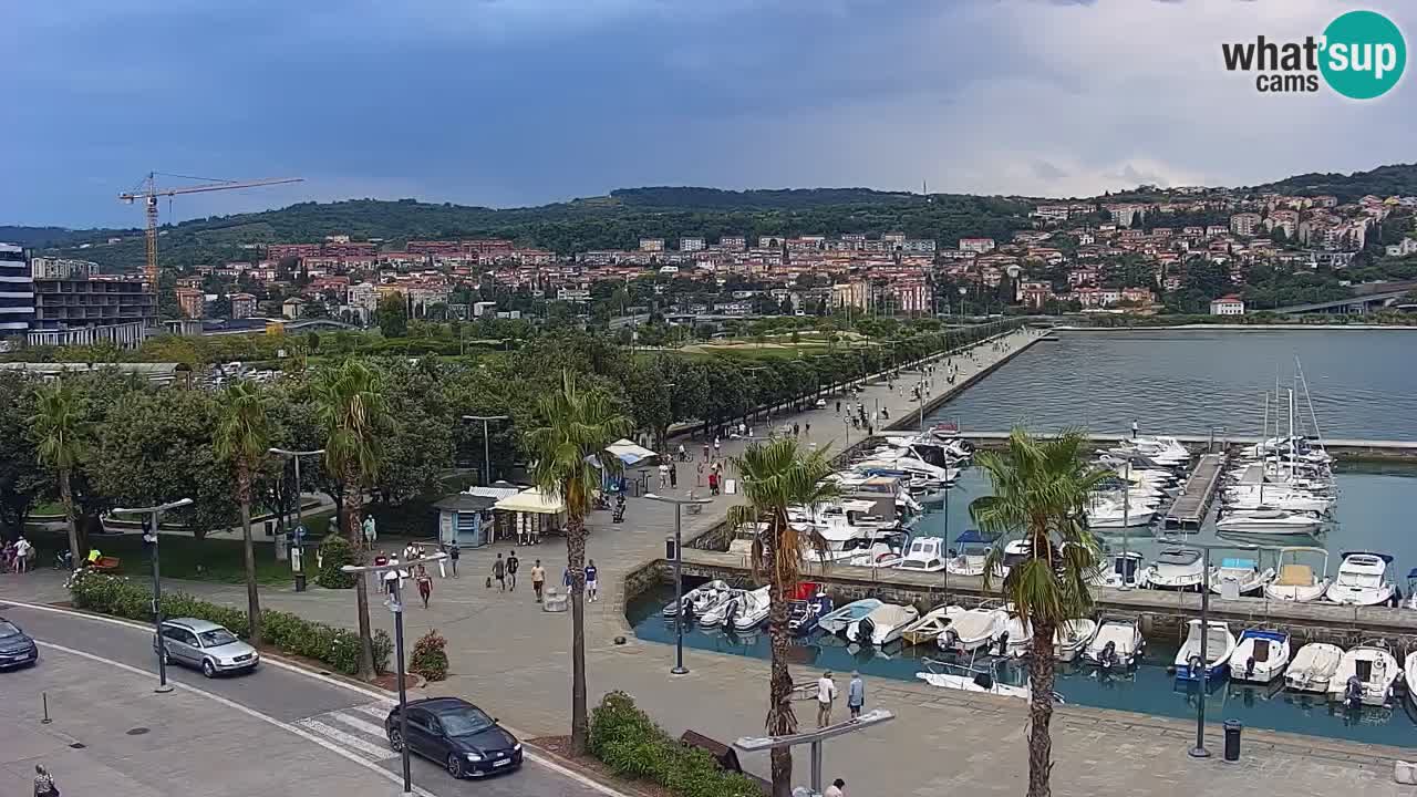 Webcam Capodistria – marina e lungo mare dall’Hotel Grand Koper