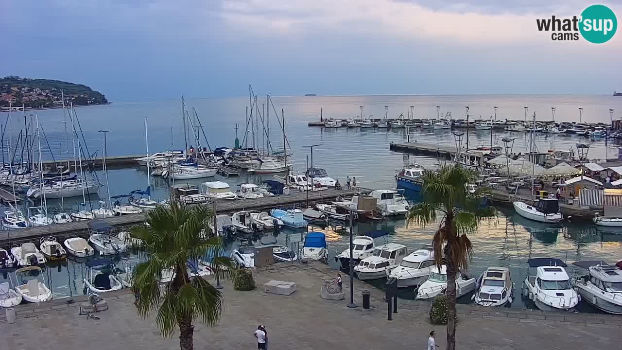 Webcam Capodistria – marina e lungo mare dall’Hotel Grand Koper