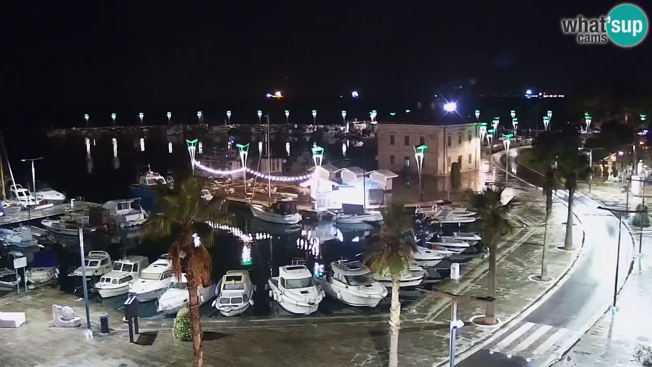 Camera en vivo Koper – puerto deportivo y paseo marítimo desde el Hotel Grand Koper