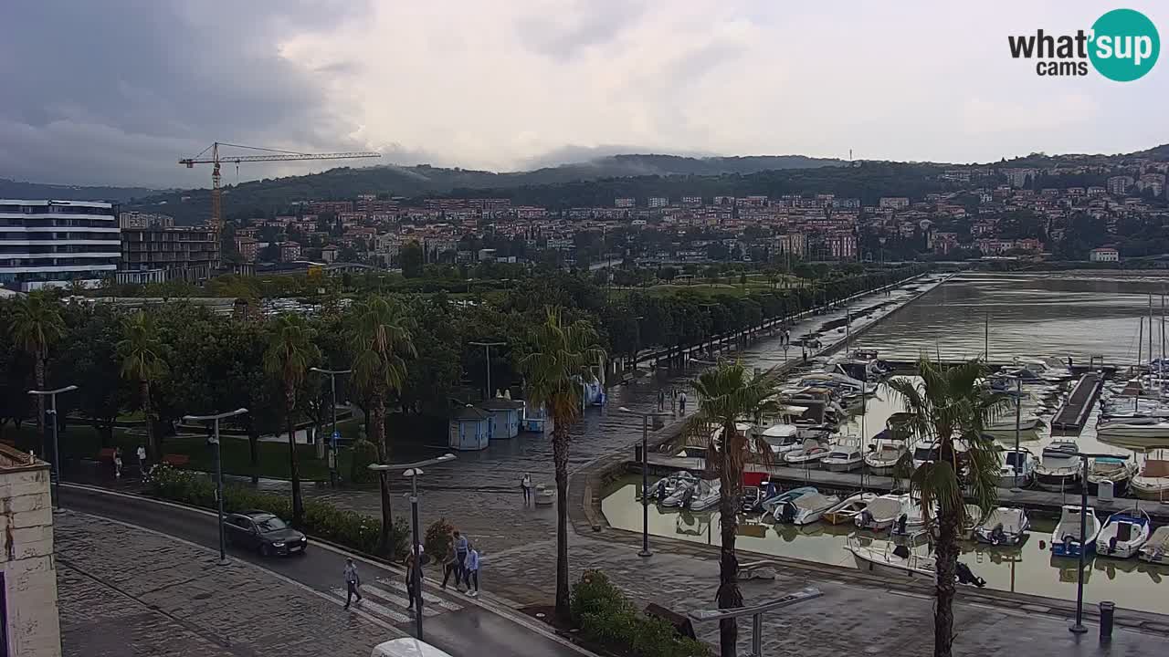 Spletna kamera Koper – Panorama na marino in promenado s Hotela Grand Koper
