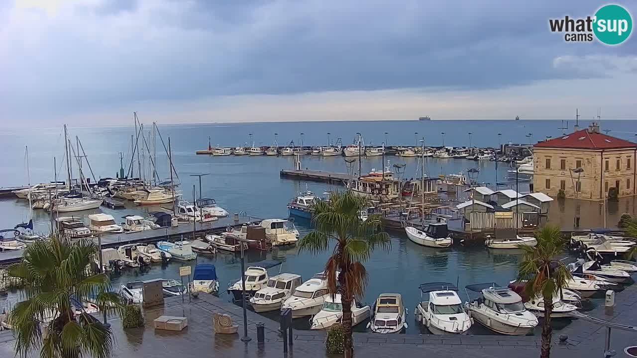 Webcam Capodistria – marina e lungo mare dall’Hotel Grand Koper