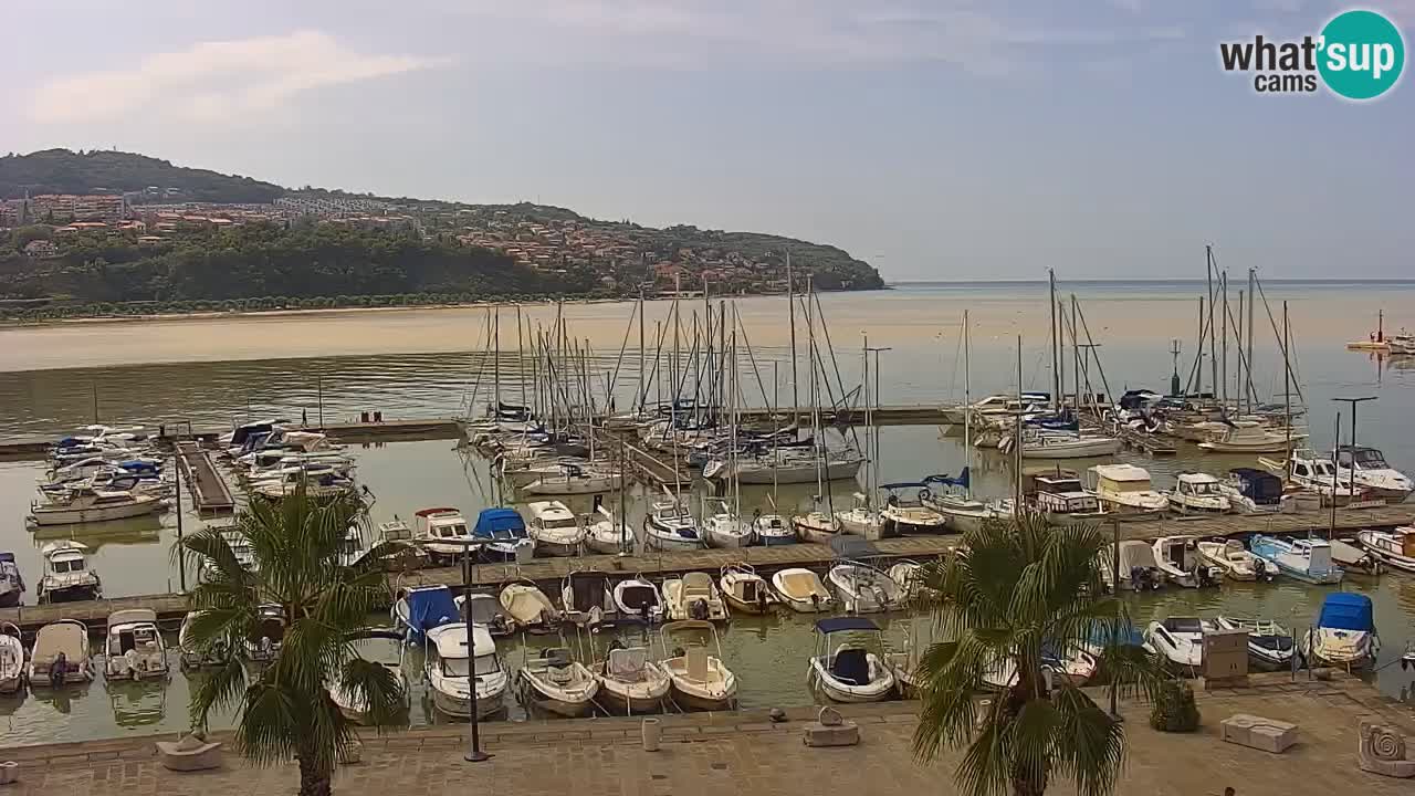 Webcam Capodistria – marina e lungo mare dall’Hotel Grand Koper