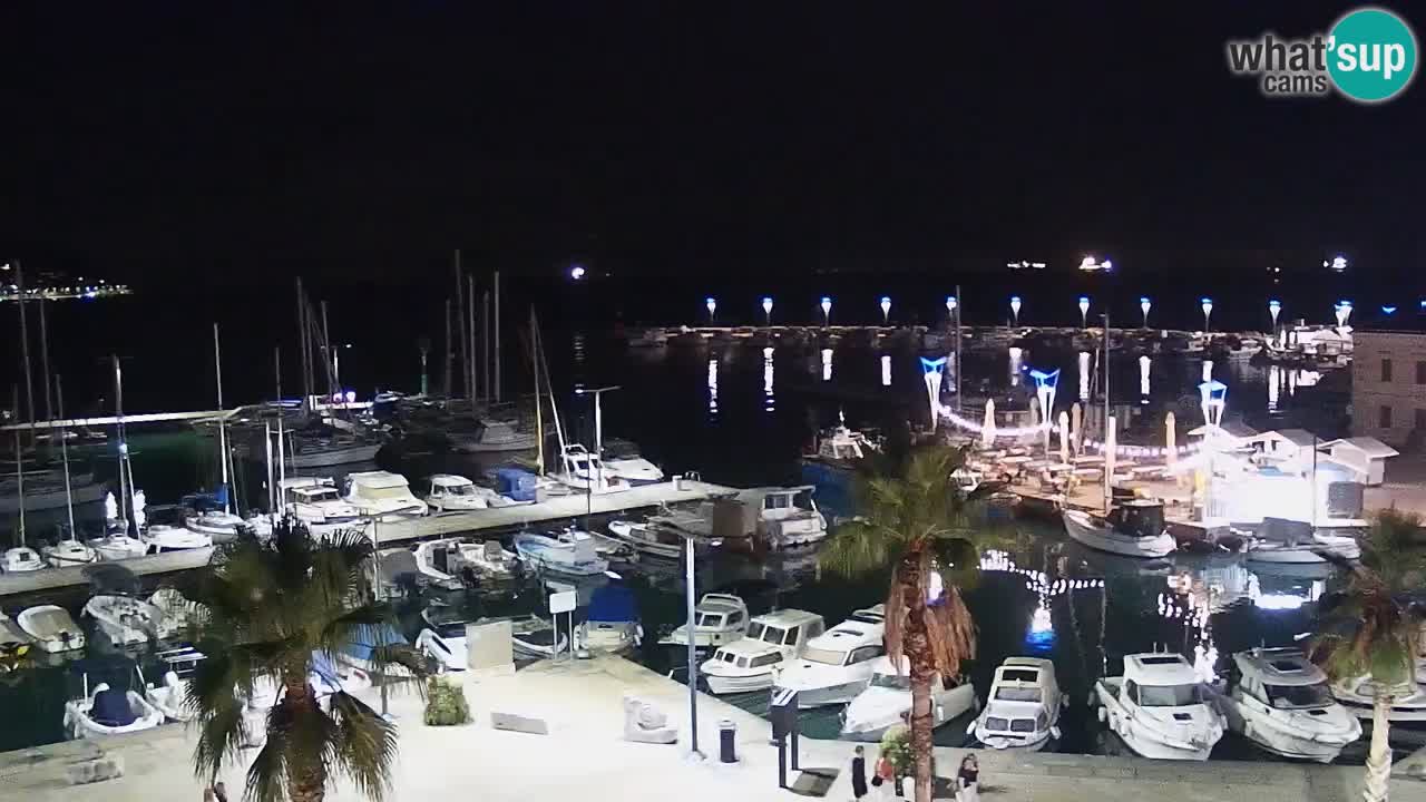 Webcam Koper – Panorama of the marina and promenade from the Grand Hotel Koper