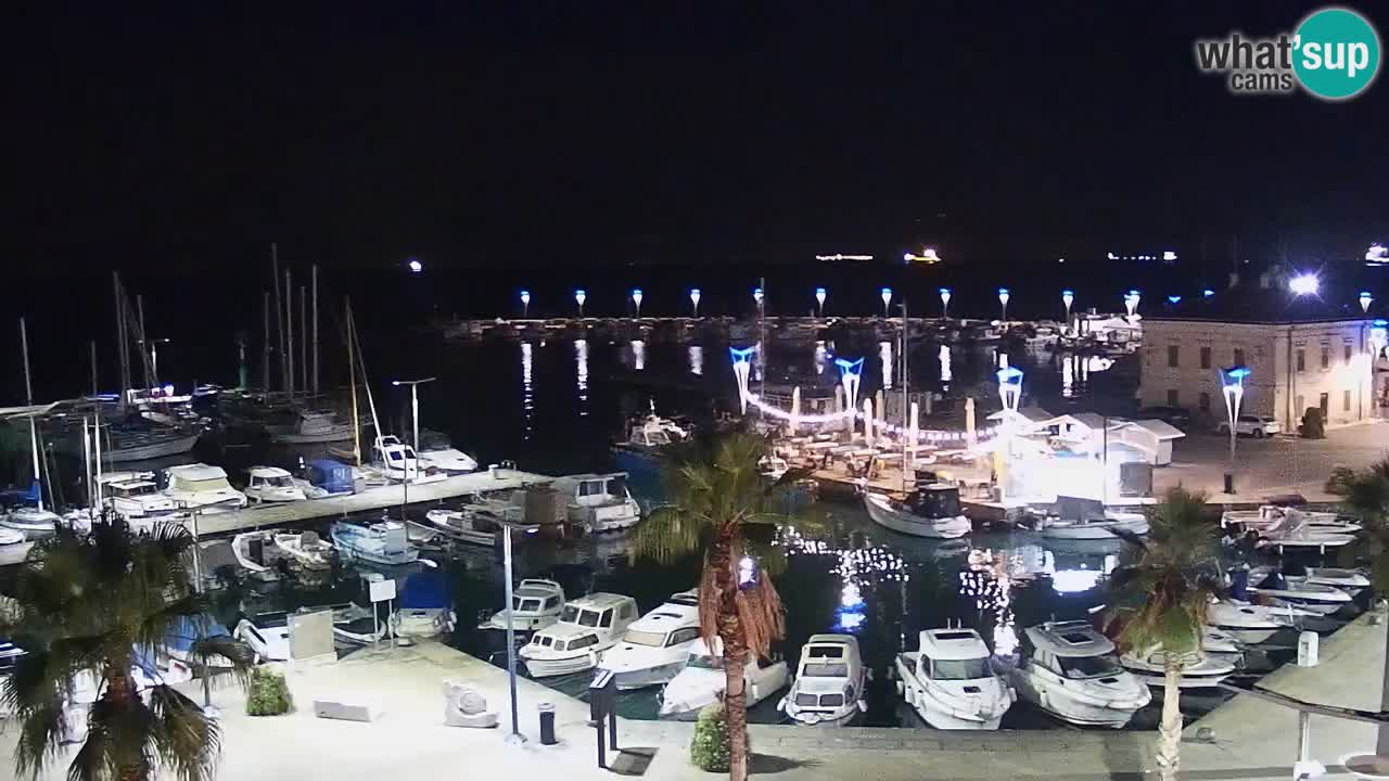 Webcam Koper – Panorama de la marina et de la promenade depuis le Grand Hotel Koper