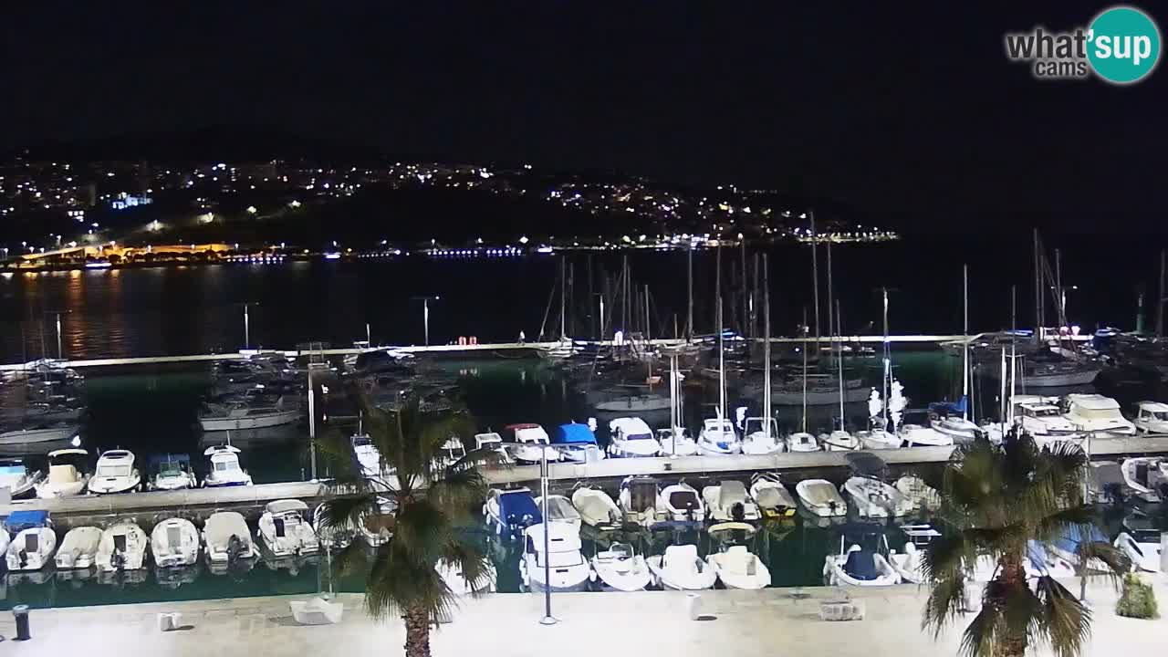 Camera en vivo Koper – puerto deportivo y paseo marítimo desde el Hotel Grand Koper