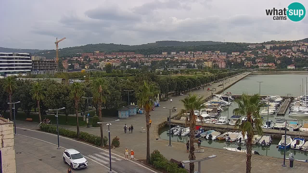 Spletna kamera Koper – Panorama na marino in promenado s Hotela Grand Koper