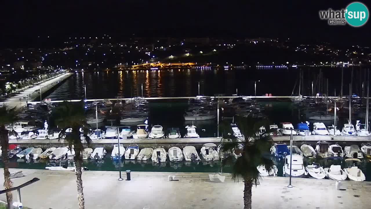Camera en vivo Koper – puerto deportivo y paseo marítimo desde el Hotel Grand Koper