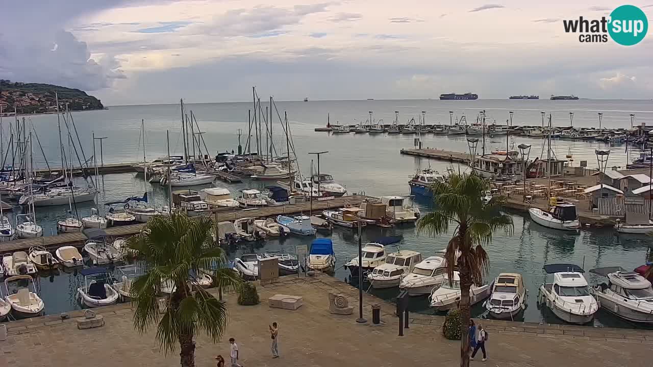 Webcam Capodistria – marina e lungo mare dall’Hotel Grand Koper