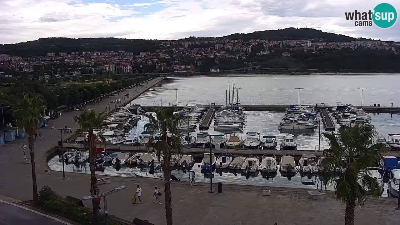 Webcam Capodistria – marina e lungo mare dall’Hotel Grand Koper