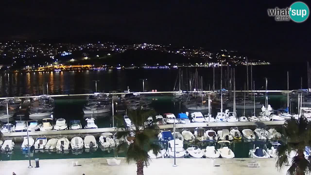 Camera en vivo Koper – puerto deportivo y paseo marítimo desde el Hotel Grand Koper