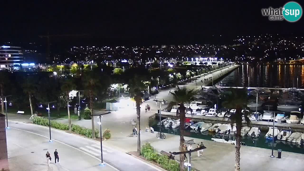 Camera en vivo Koper – puerto deportivo y paseo marítimo desde el Hotel Grand Koper