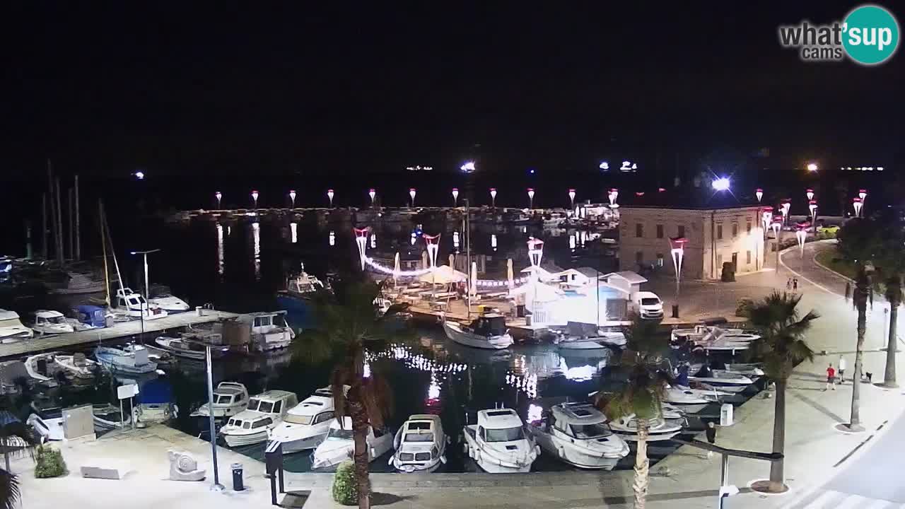 Webcam Capodistria – marina e lungo mare dall’Hotel Grand Koper