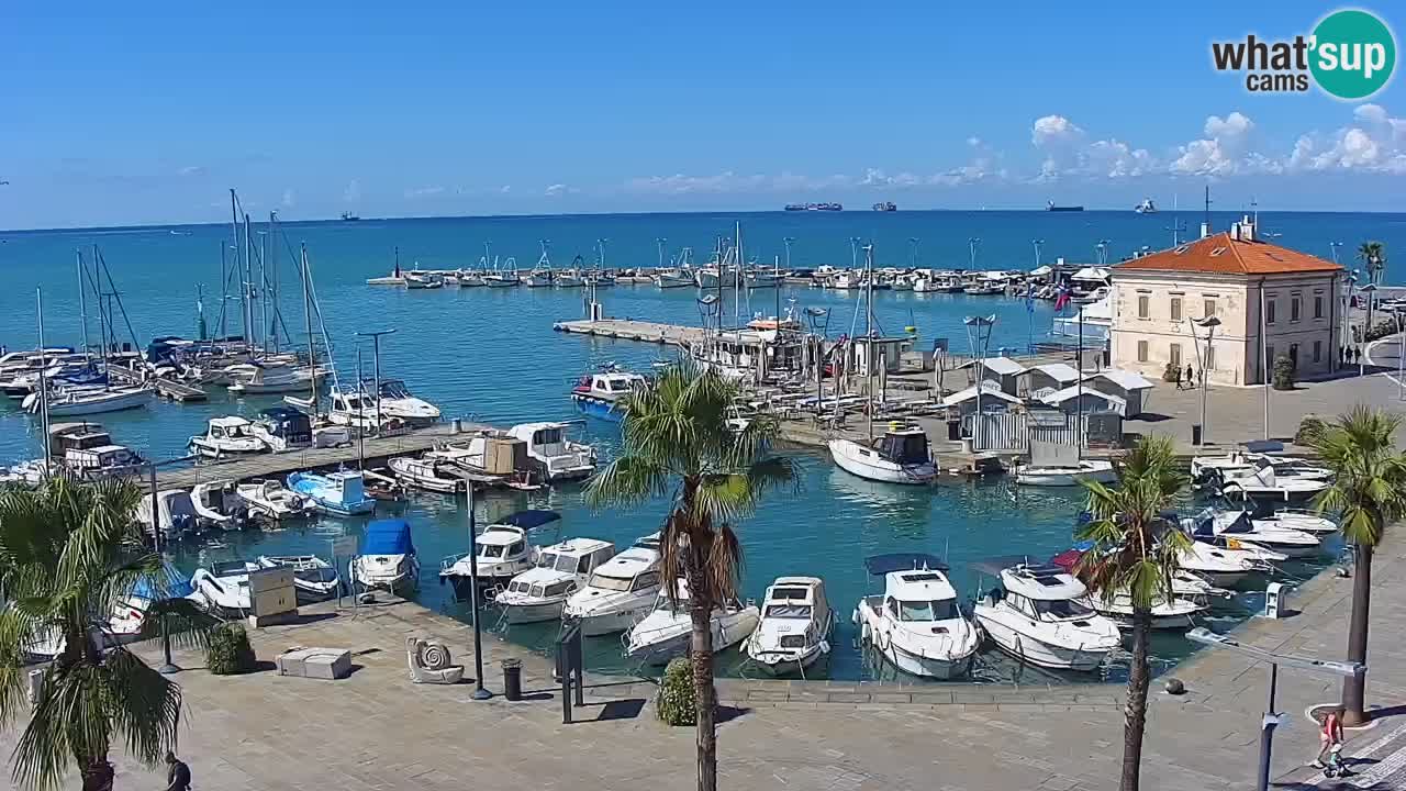 Webcam Capodistria – marina e lungo mare dall’Hotel Grand Koper