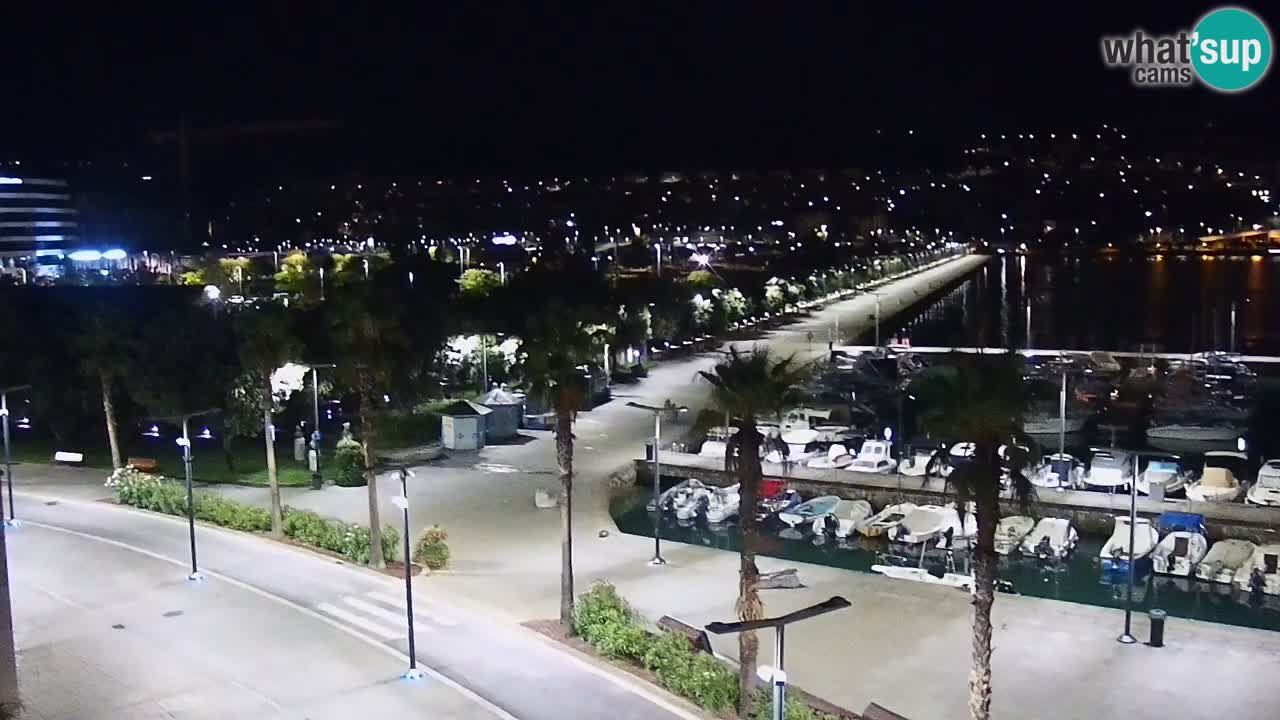 Spletna kamera Koper – Panorama na marino in promenado s Hotela Grand Koper