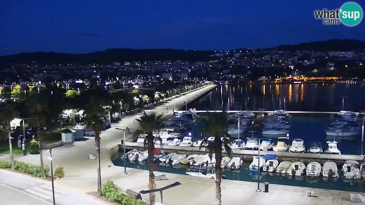 Camera en vivo Koper – puerto deportivo y paseo marítimo desde el Hotel Grand Koper
