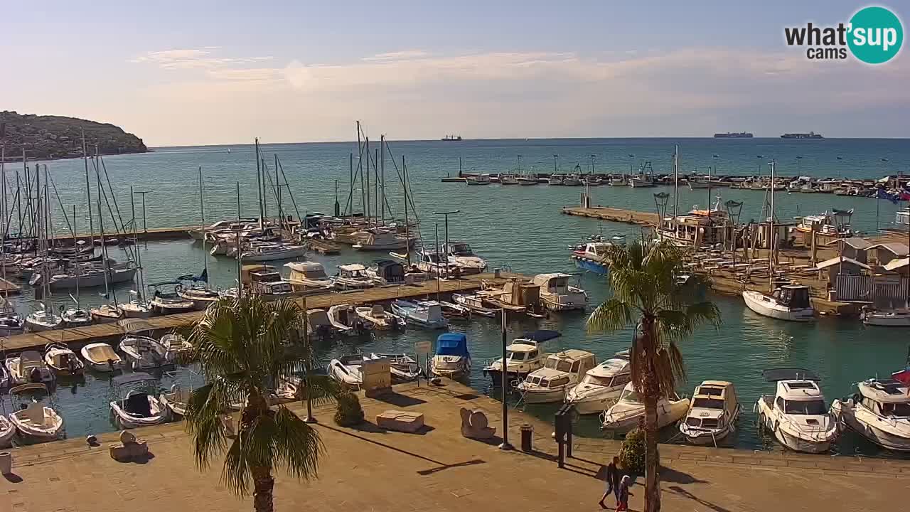 Webcam Koper – Panorama de la marina et de la promenade depuis le Grand Hotel Koper