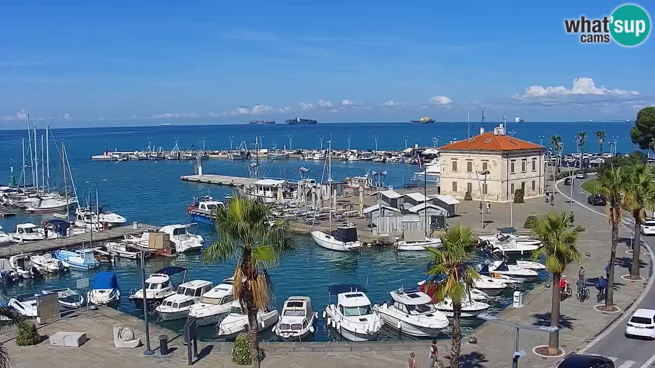 Webcam Capodistria – marina e lungo mare dall’Hotel Grand Koper