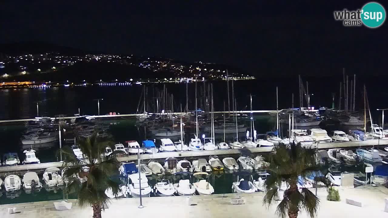 Camera en vivo Koper – puerto deportivo y paseo marítimo desde el Hotel Grand Koper