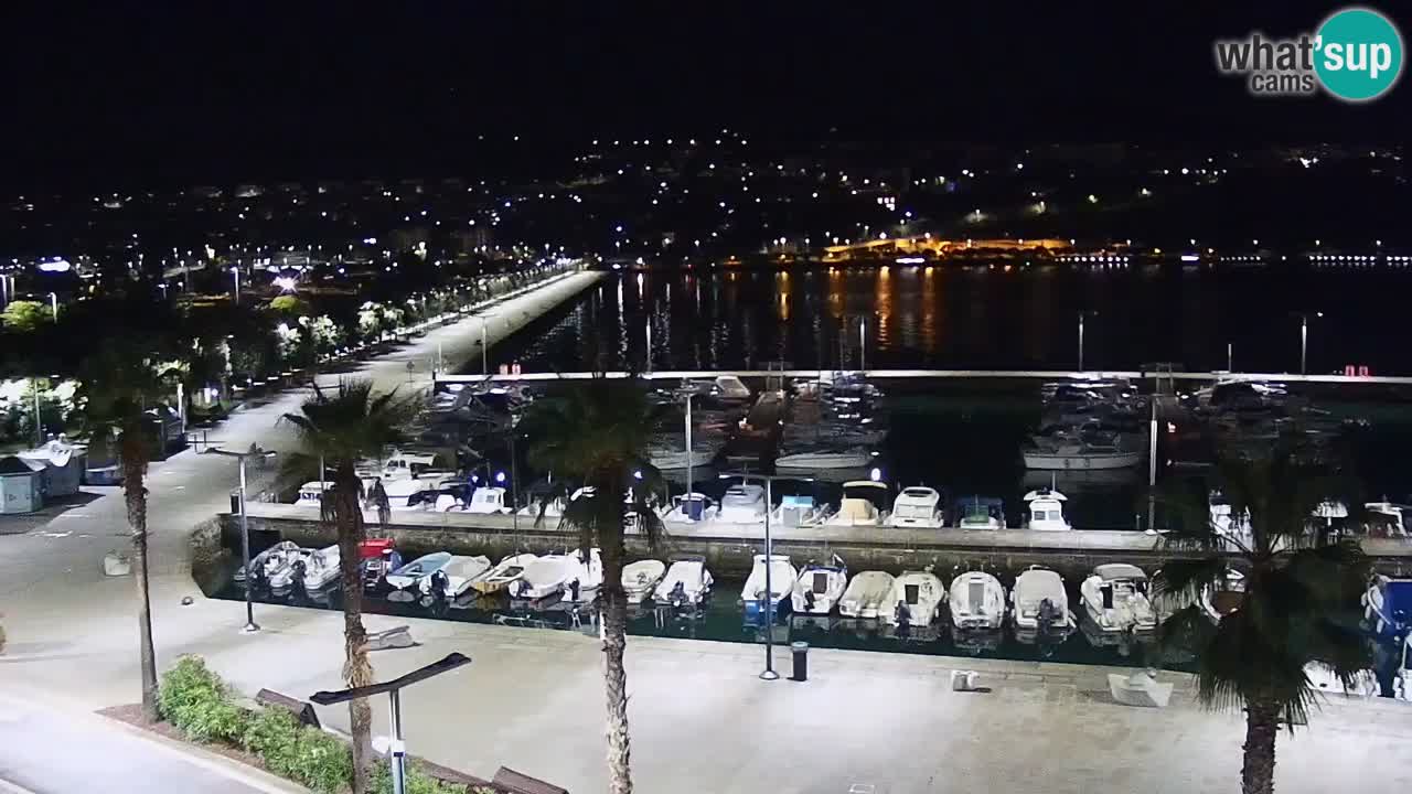 Camera en vivo Koper – puerto deportivo y paseo marítimo desde el Hotel Grand Koper