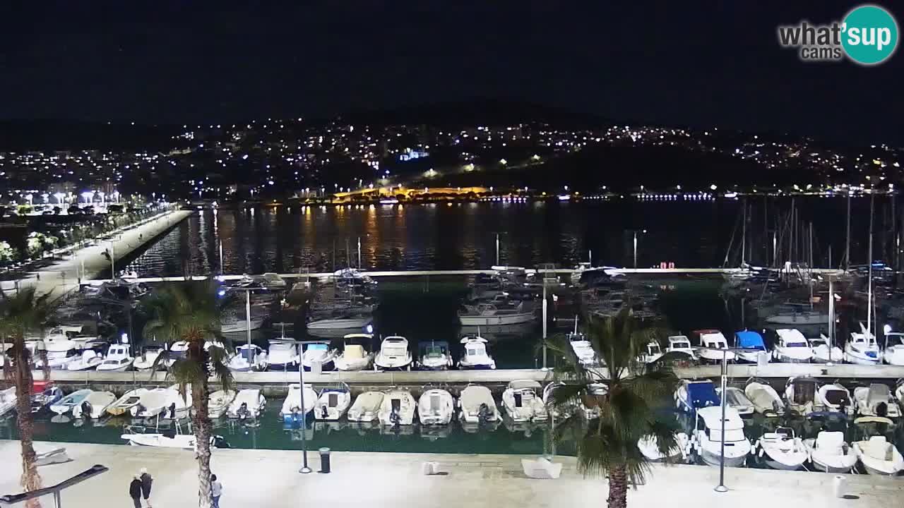 Spletna kamera Koper – Panorama na marino in promenado s Hotela Grand Koper