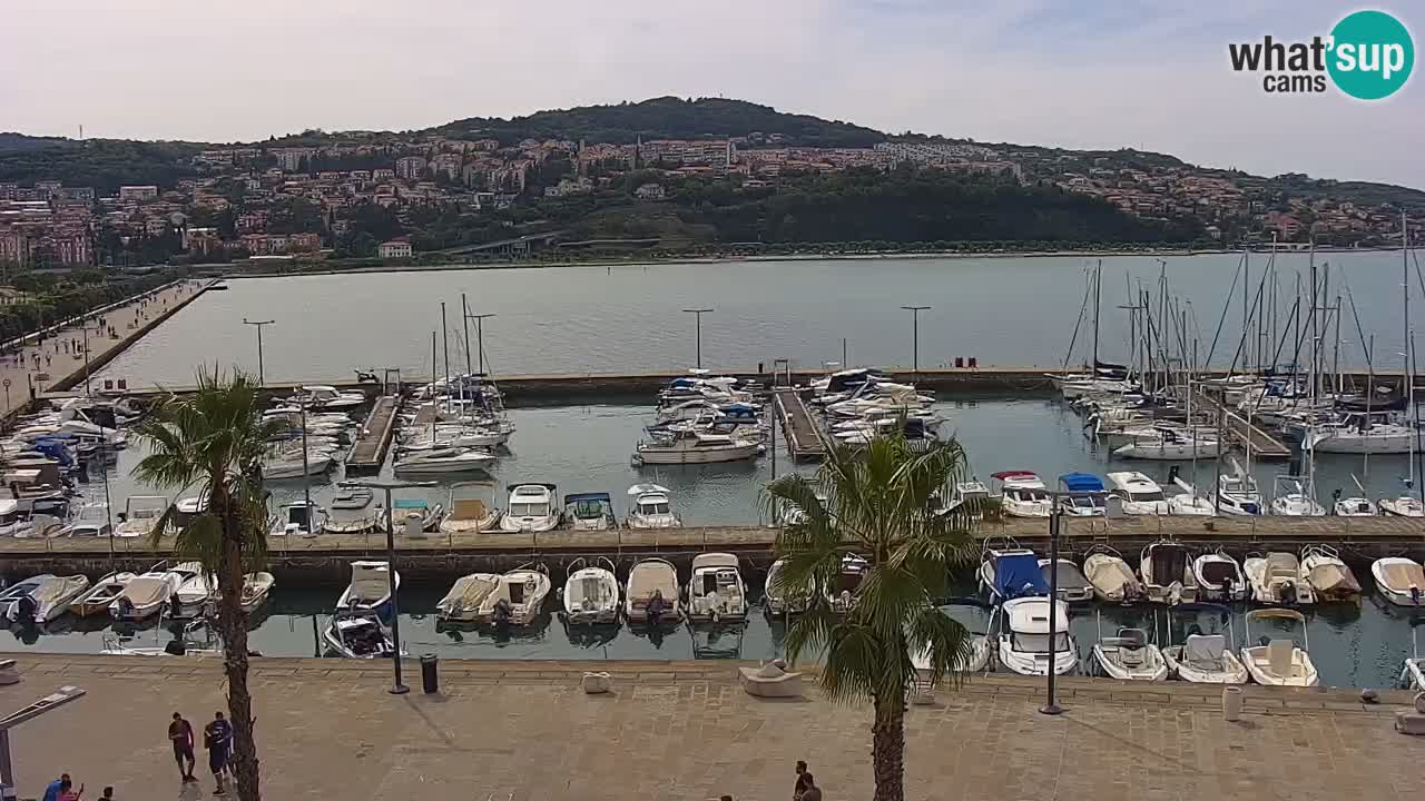 Webcam Capodistria – marina e lungo mare dall’Hotel Grand Koper