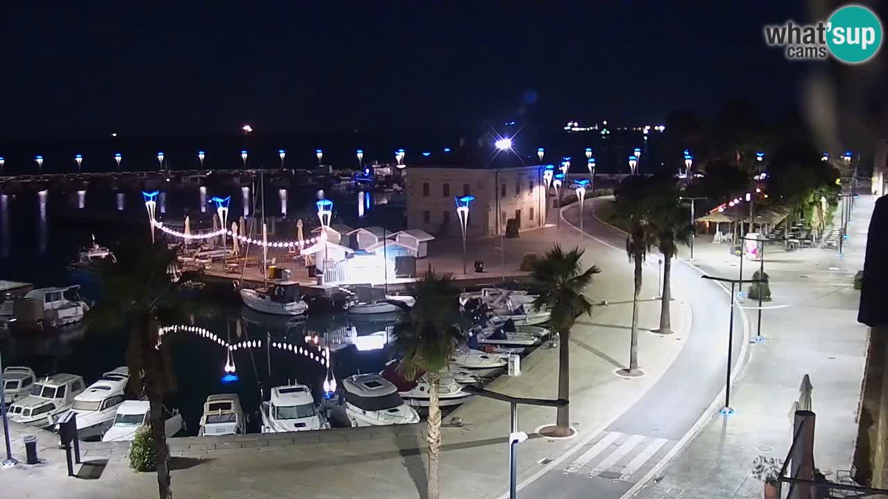 Webcam Koper – Panorama of the marina and promenade from the Grand Hotel Koper