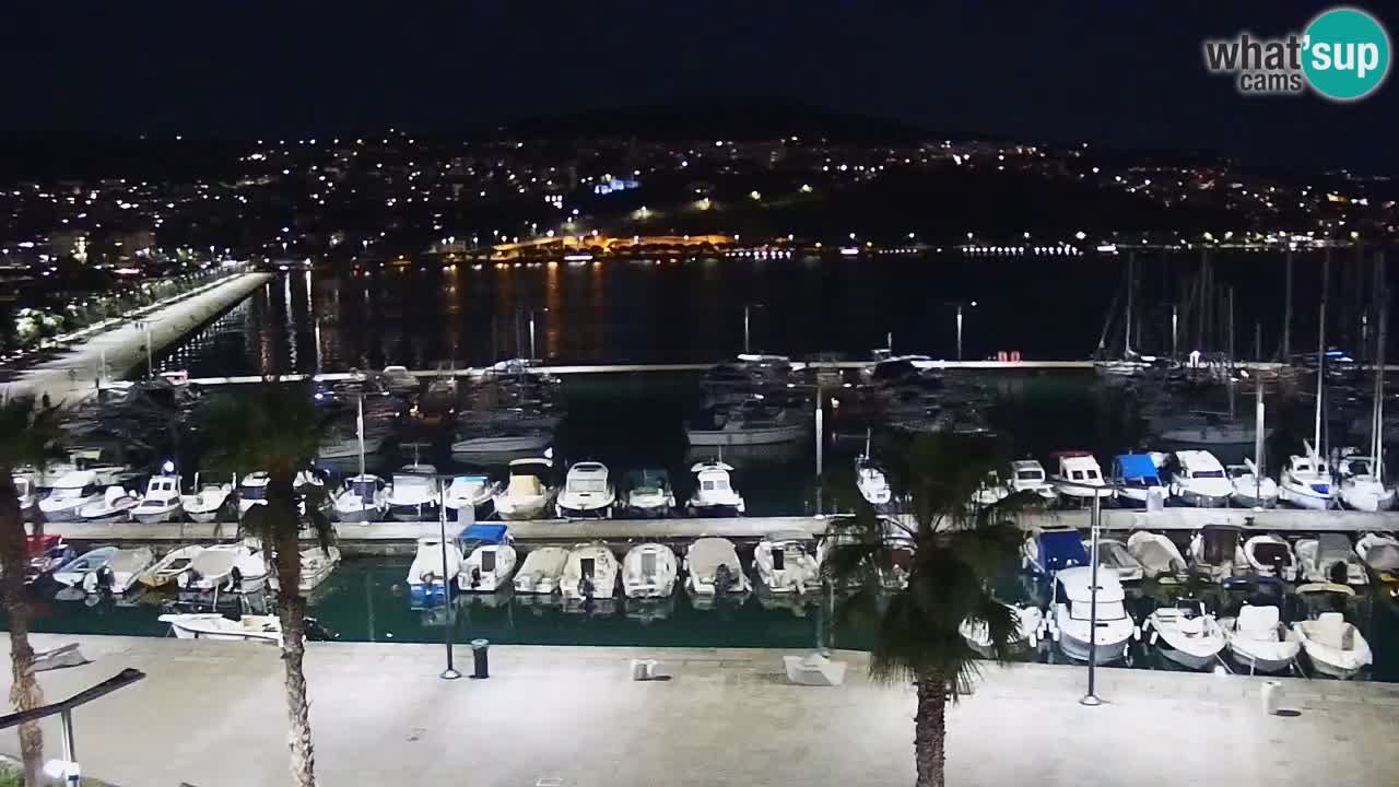 Webcam Koper – Panorama of the marina and promenade from the Grand Hotel Koper