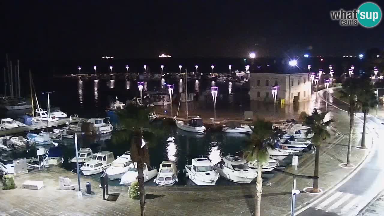 Webcam Capodistria – marina e lungo mare dall’Hotel Grand Koper