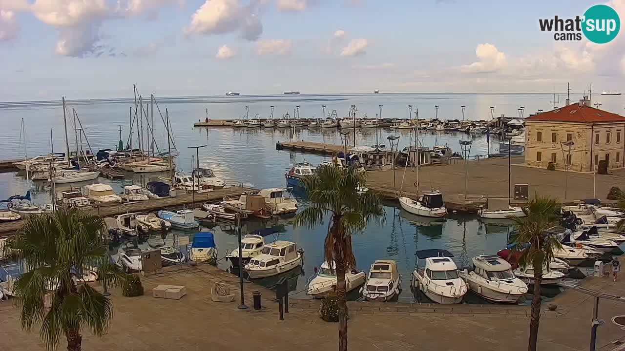 Web kamera Koper – marina i promenada – hotel Grand Koper