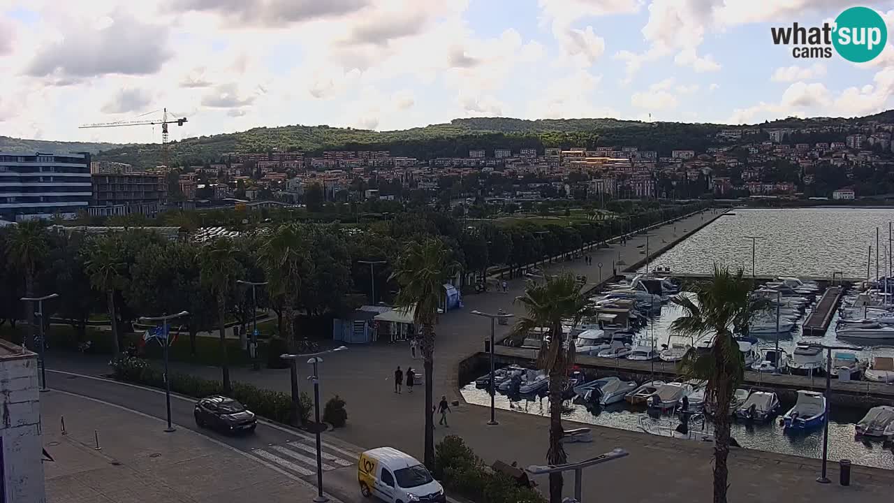 Webcam Capodistria – marina e lungo mare dall’Hotel Grand Koper