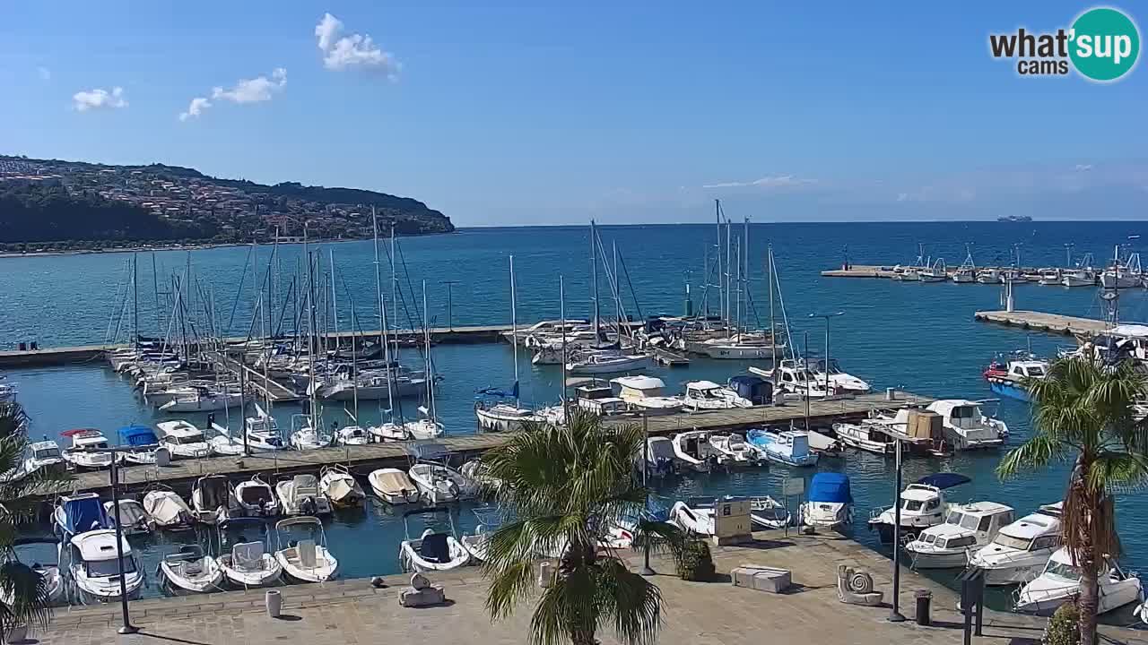 Webcam Capodistria – marina e lungo mare dall’Hotel Grand Koper