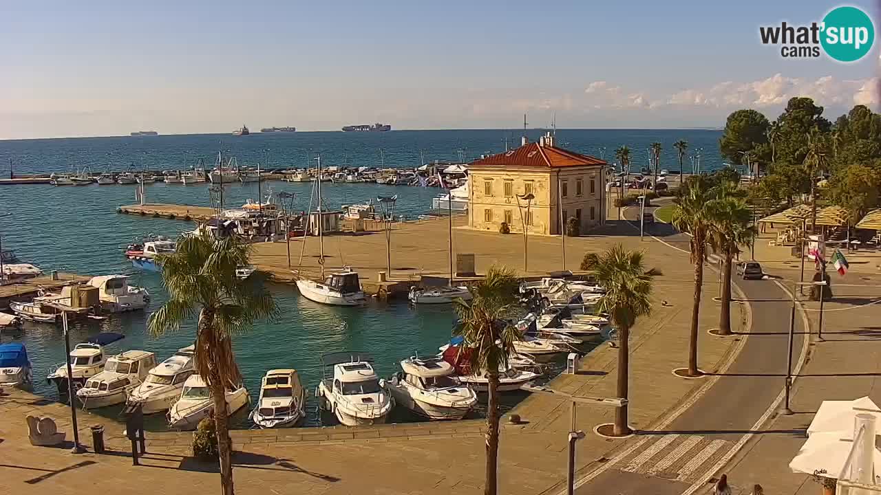 Web kamera Koper – marina i promenada – hotel Grand Koper