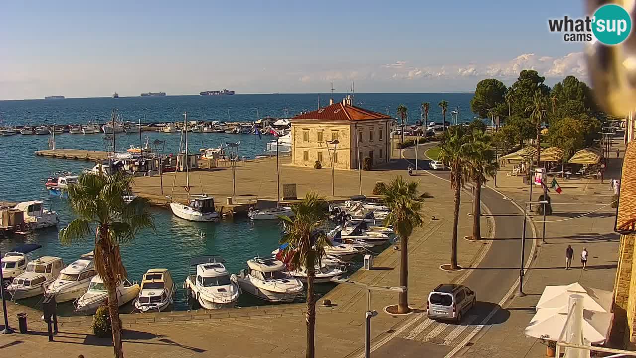 Webcam Capodistria – marina e lungo mare dall’Hotel Grand Koper