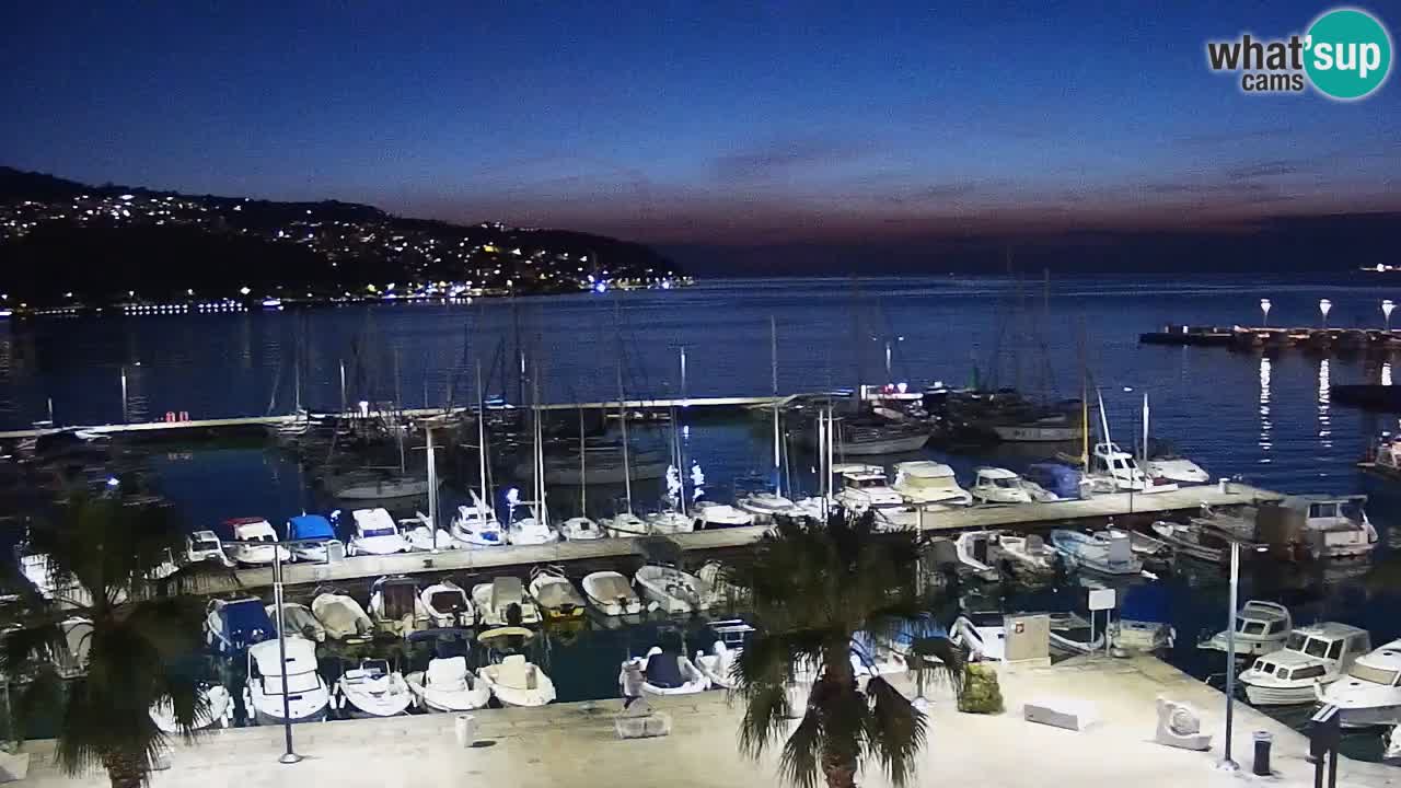 Camera en vivo Koper – puerto deportivo y paseo marítimo desde el Hotel Grand Koper