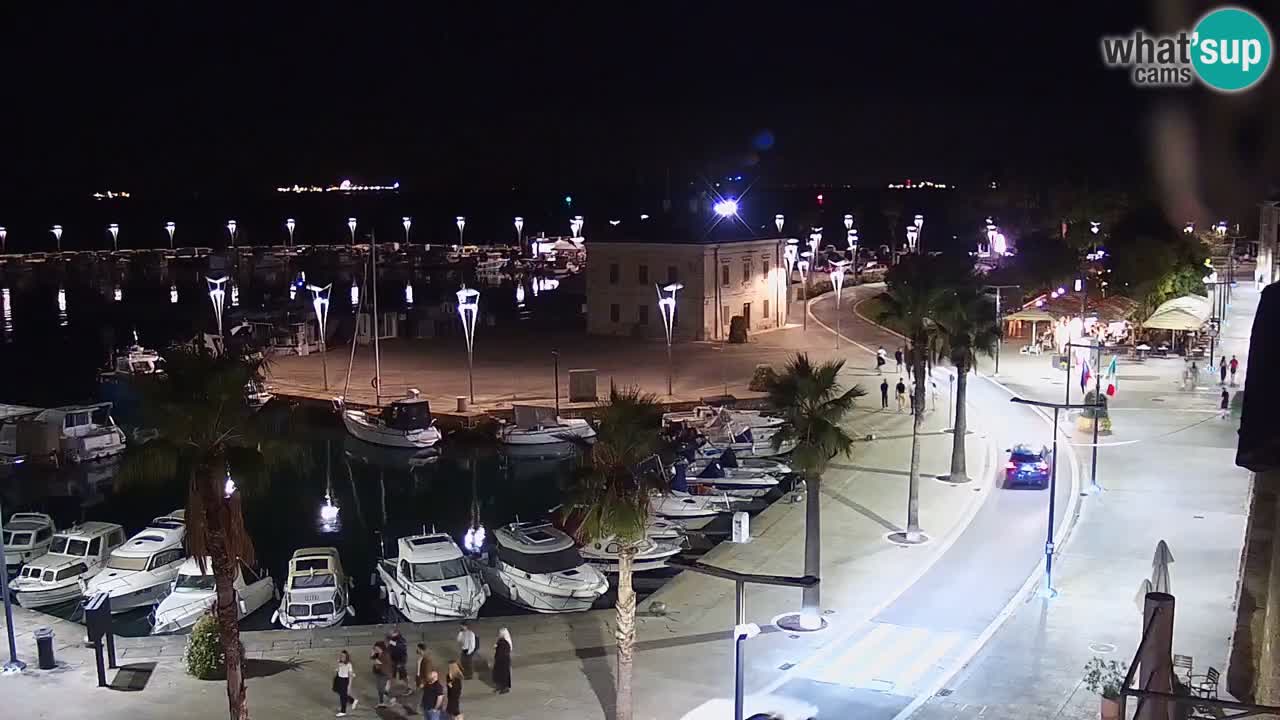 Camera en vivo Koper – puerto deportivo y paseo marítimo desde el Hotel Grand Koper