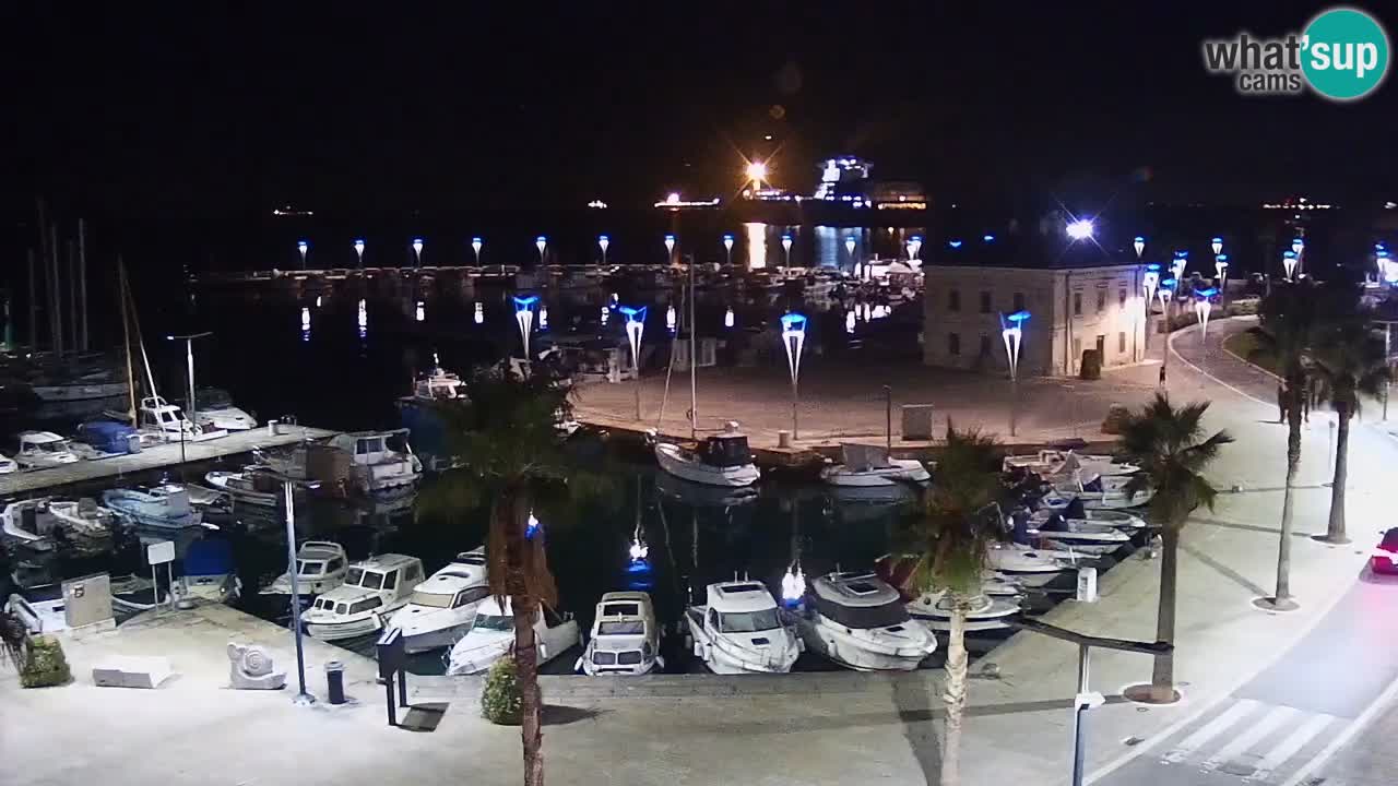 Web kamera Koper – marina i promenada – hotel Grand Koper