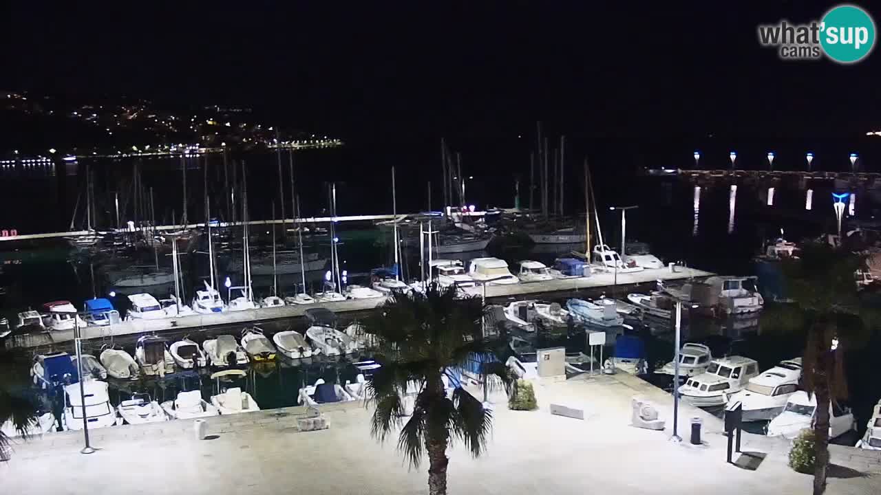 Camera en vivo Koper – puerto deportivo y paseo marítimo desde el Hotel Grand Koper