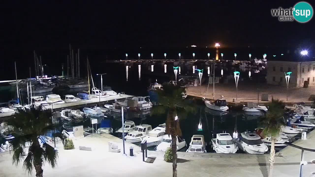 Spletna kamera Koper – Panorama na marino in promenado s Hotela Grand Koper